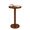 Brown, variant on Junistra Solid Wood Round Side Table, Rustic Pedestal Drink Table for Small Spaces, Accent Nightstand Table for Living Room, Bedroom, Corners, and Office, Brown