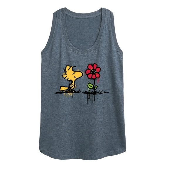 Peanuts - Woodstock Rose - Women's Racerback Tank Top