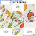 thumbnail image 6 of FORMRS Boys Pajama Pants with Pockets Size 13-14Y Kids Lounge Sleep Bottoms, White Vegetables Pattern, 6 of 8