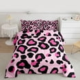 thumbnail image 2 of Homewish Cheetah Print 3-Piece Full Size Comforter Sets for Female Men,Black Pink Bedding Comforter Set,Jungle Animal Lightweight Bedding Sets,Ultra Soft Home Decor,Reversible, 2 of 8