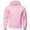 Pink, variant on fatyb Men's Hoodies Casual Long Sleeve Drawstring Pullover Solid Color Hooded Sweatshirts with Pocket