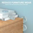 thumbnail image 3 of Strongest Wall Door Handle Stopper, Triomphe 6 Pieces Clear Rubber Door Knob Round Wall Protector Pad Silent Wall Handle Protector, 3 of 5