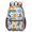 Black-1, variant on 17 Inch Lightweight Backpack,PVC Waterproof Oxford Fabric, Ergonomically Designed, with Large Capacity, Funny Doodle Print