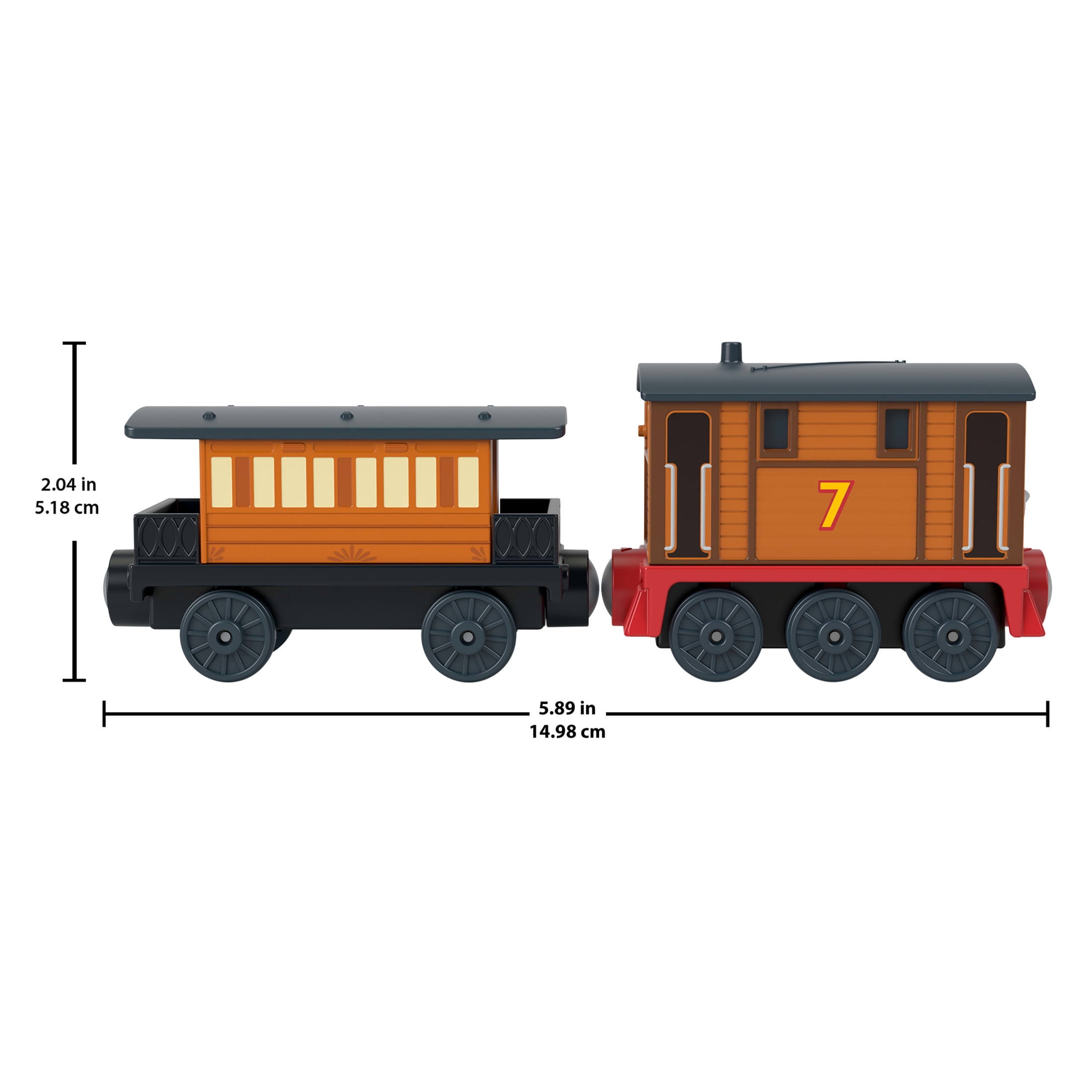 Thomas & Friends by Fisher-Price Die-Cast Toby Engine & Henrietta, Quarry Line Duo 2-Pack