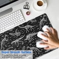 thumbnail image 4 of Long Mouse Pads for Desk,Black White Dinosaurs Skeletons Pattern Desk Mats on Top Of Desks, Desk Mouse Pad Extra Large with 3mm Non-Slip Base and Stitched Edge for Gaming,Office,Work,Home 31.5"x11.8", 4 of 6