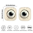 thumbnail image 4 of KUIFORTI Front Windshield Sunshade Funny Eyes Car Sun Shade, Reflective Polyester Blocks Heat and Sun, 2 Pack Foldable Sun Shield That Keeps Your Vehicle Cool, 4 of 5
