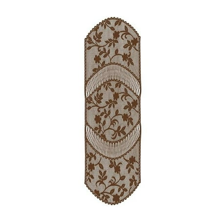 

Heritage Lace JM-1448ER Jasmine 14 x 48 in. Runner Earth