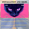 thumbnail image 3 of 1 Pcs 2D Flat License Plate Covers & Frames, Black Cat For Decorative Front, Waterproof For Decoration Aluminum License Plate Covers & Frames Cover For Men Women, 12" X 6", 3 of 7