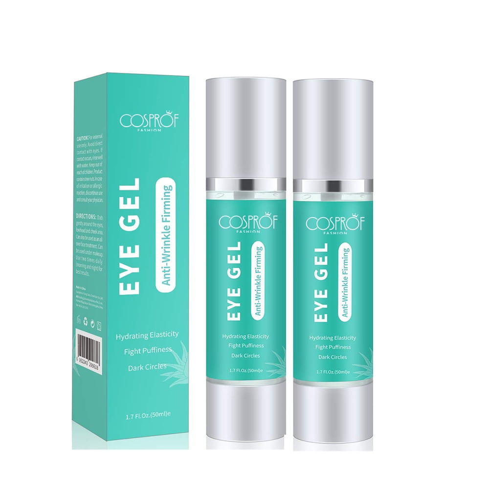 2 Pcs Eye Gel Serum For Dark Circles Puffiness Bags Wrinkles Anti-Aging Firming Cream - 1 fl oz