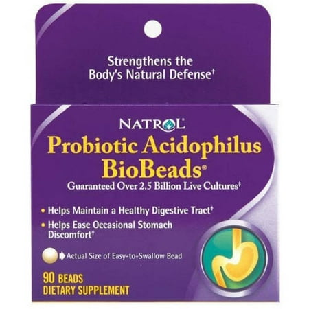 Natrol BioBeads probiotique Acidophilu, 90 CT