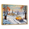 thumbnail image 2 of Designart "Winter Auto Allure" Car/Van Floater Framed Wall Art Prints, 2 of 5