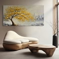 thumbnail image 3 of Golden/Green/Blue Tree of Life Paintings - Large Canvas Print Wall Art for Living Room, Bedroom, Office Decorations, Landscape Artworks with Framed, 60"X30", 3 of 7