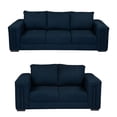thumbnail image 1 of Sala 3-2 TRINITY Taos 2 piezas ( Sofá, Love Seat ) Azul Oscuro, 1 of 8