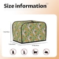 thumbnail image 5 of Yiaed Snake And Floral Print Two Slice Bread Machine Cover, Universal Size Kitchen Appliance Cover for Bread Machine,Bread Machine Cover, 5 of 7