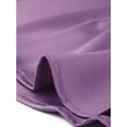 thumbnail image 5 of INSPIRE CHIC Chemise pour Femme Col Plat Manches Longues Boutonnée Chemise Satin de Bureau TP Magenta, 5 of 5