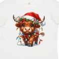 thumbnail image 4 of Inktastic Christmas Highland Cow Boys or Girls Toddler T-Shirt, 4 of 5