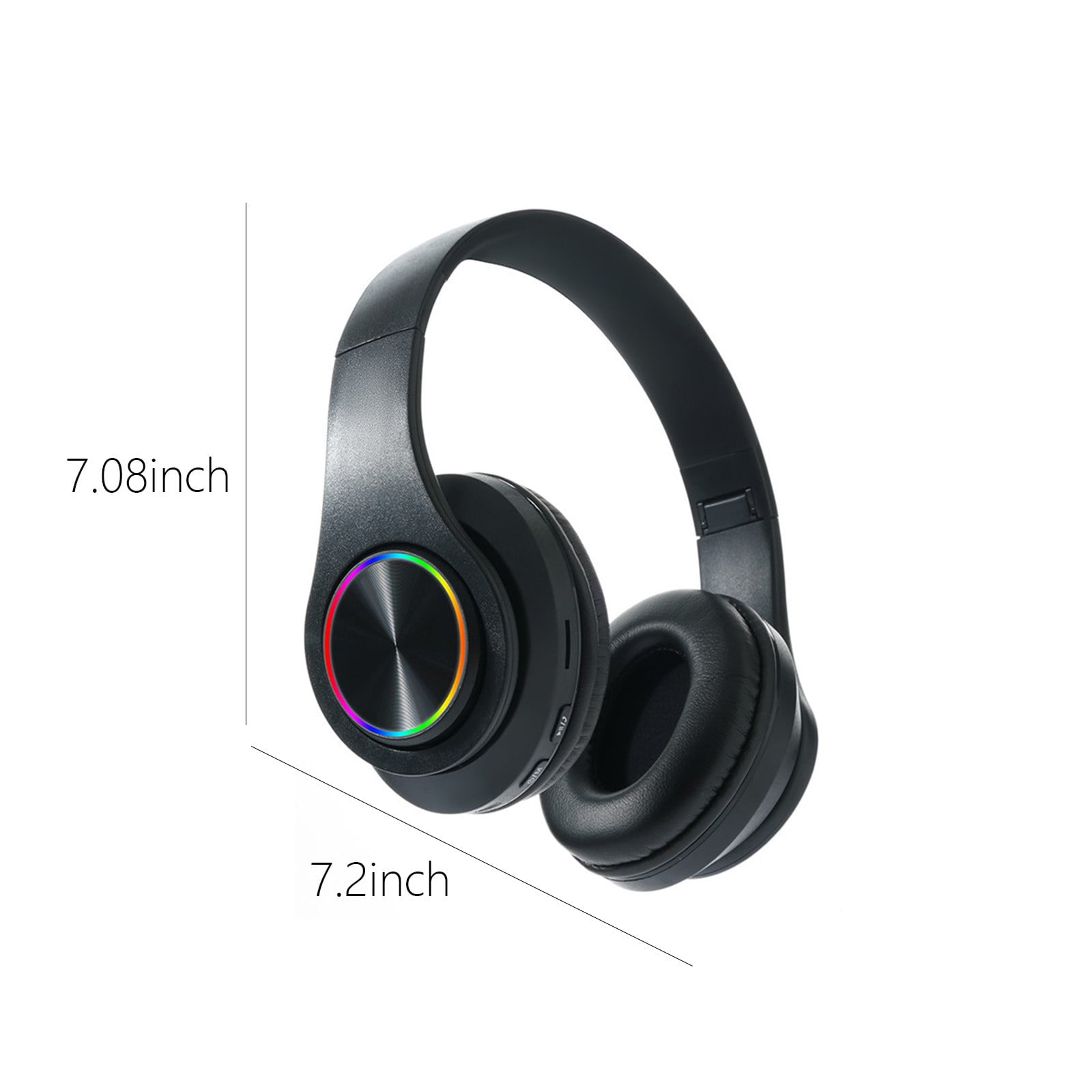 Weloille Bluetooth Headset, Trucker Bluetooth Headset with Noise Canceling Microphone, Wireless on-Ear Headset for Computer Cell Phone Trucker Home Office Work