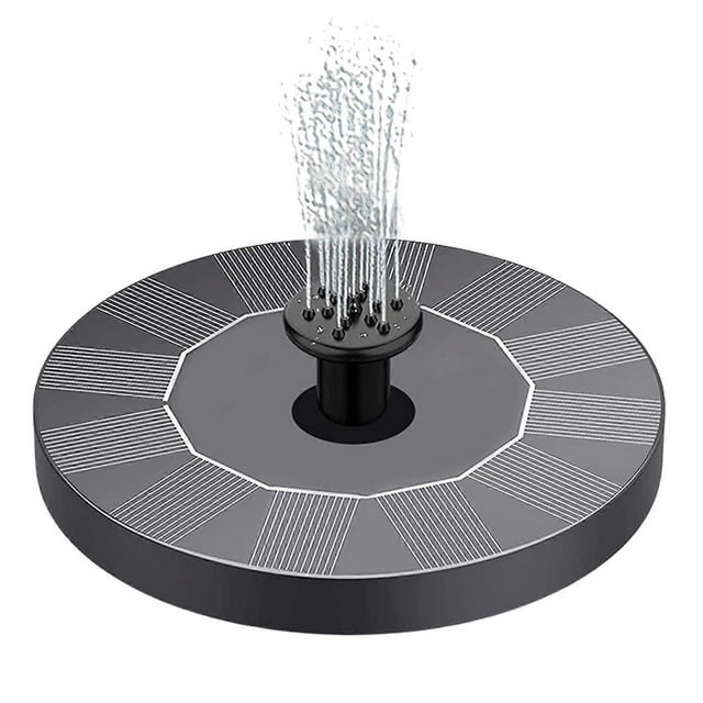 1 Set Solar Fountain Eco-friendly Energy-saving Easy to Install Outdoor Garden Water Pond Floating Fountain Home Decor KAESI_Perfect Gift