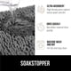 thumbnail image 4 of Felpudo GORILLA GRIP Ultra Absorbente Grippy 35x60 cm Gris, 4 of 9