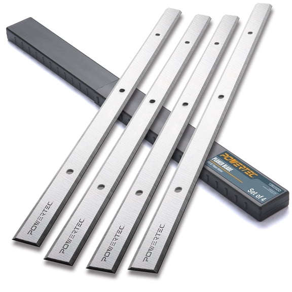 POWERTEC 13 Inch Planer Blades for Delta 22-580, 22-555, Grizzly G0689, Craftsman 21743, POWERTEC PL1300, Steel City 40100 Planer, Replacement for Delta 22-549 Planer Knives, Set of 4 (12802DD)