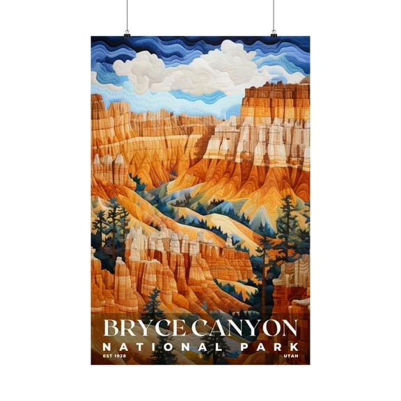 ELNEIT - Bryce Canyon National Park Poster, Unframed Matte Paper, S09