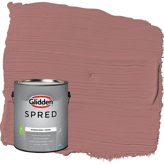 Glidden Spred Cinnamon Diamonds / Rose Pink Eggshell Interior Paint with Primer, 1 Gallon