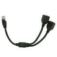 thumbnail image 3 of 1 To 2 Port Ethernet Adapter, RJ45 Ethernet Adapter Cable Excellent Transmission  For Home For All Networks For Office, 3 of 8