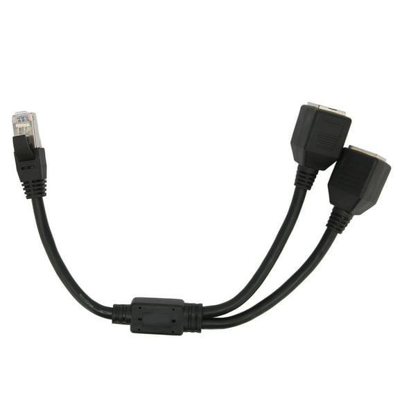 RJ45 Ethernet Splitter Cable, Excellent Transmission Excellent Connection RJ45 Splitter Adapter for Office for All Networks for Home