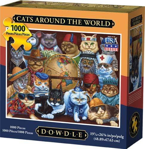 CBL80216 for sale online Cobble Hill Media Books and Cats Jigsaw Puzzle 1000 Piece 