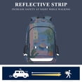 thumbnail image 5 of FORMRS Unisex School Backpack 17" Student Travel Bag with Laptop Compartment, Purple Window, 5 of 7