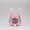 pink, variant on Easter Tote Bag, Basket, Rabbit Decoration, Simple Storage Bag