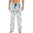 thumbnail image 2 of FREEAMG Flying Butterflies Pajama Pants for Men, Men's Separate Bottoms, Pure Cotton Comfortable Lounge Pants for Men（517）, 2 of 7