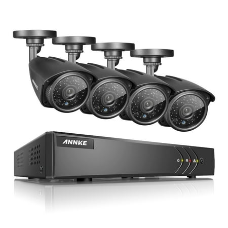 Outdoor Domes ANNKE 8CH 1080P HDMI DVR Outdoor Dome CCTV Video Home Security 4Pcs 960P Weatherproof Camera System Surveillance Kits With No Hard Drive Disk ()