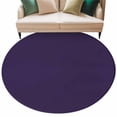 thumbnail image 2 of Pure Darkorchid Round Area Rug 7 FT, Non Slip Living Room Area Carpet, Simple Solid Color Washable Soft Circular Rug Non-Shedding Floor Carpet for Bedside Office Play Room Classroom, 2 of 9