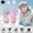 Pink, variant on CUZIBR Kids Gloves Windproof Warm Thick Ski Gloves Waterproof Snowboarding Skating Cycling Comfortable Thermal Mittens For Snow Weather,Dark Blue,L