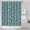 Teal Paisley Pattern, variant on Turquoise Geometric Quatrefoil Pattern Shower Curtain 36"x72" ,Bathroom Decorative Shower Curtains Set with 12 Hooks,Modern Waterproof Washable Shower Curtain