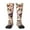 2 Black-2, variant on Guitar Skull rock print thigh-high socks, crafted for both men and women with a stretchy, high-opaque design perfect for daily wear