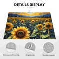 thumbnail image 3 of Yiaed Starry Sky Moon Sunflower Print Highly Absorbent Microfiber Kitchen Counter Mat, Dish Drying Pad for Dishes, Utensils, Pots and Pans, Large 18" x 24", 3 of 7