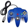 thumbnail image 2 of RetroFam Wired Video Game Controller for Nintendo 64 N64 Game Console, Blue, 2 of 5