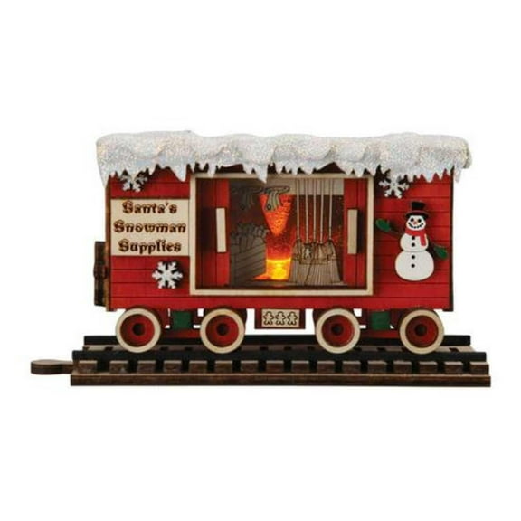 Old World Christmas Snowman Box Car, Hanging Ornament, Christmas Home Décor