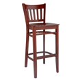 thumbnail image 1 of Vertical Bar Stool in Mahogany with Wood Seat, 1 of 1