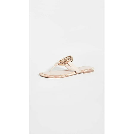 enamel miller flat sandals