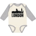 thumbnail image 3 of Inktastic London England City Skyline with Grunge Boys or Girls Long Sleeve Baby Bodysuit, 3 of 5
