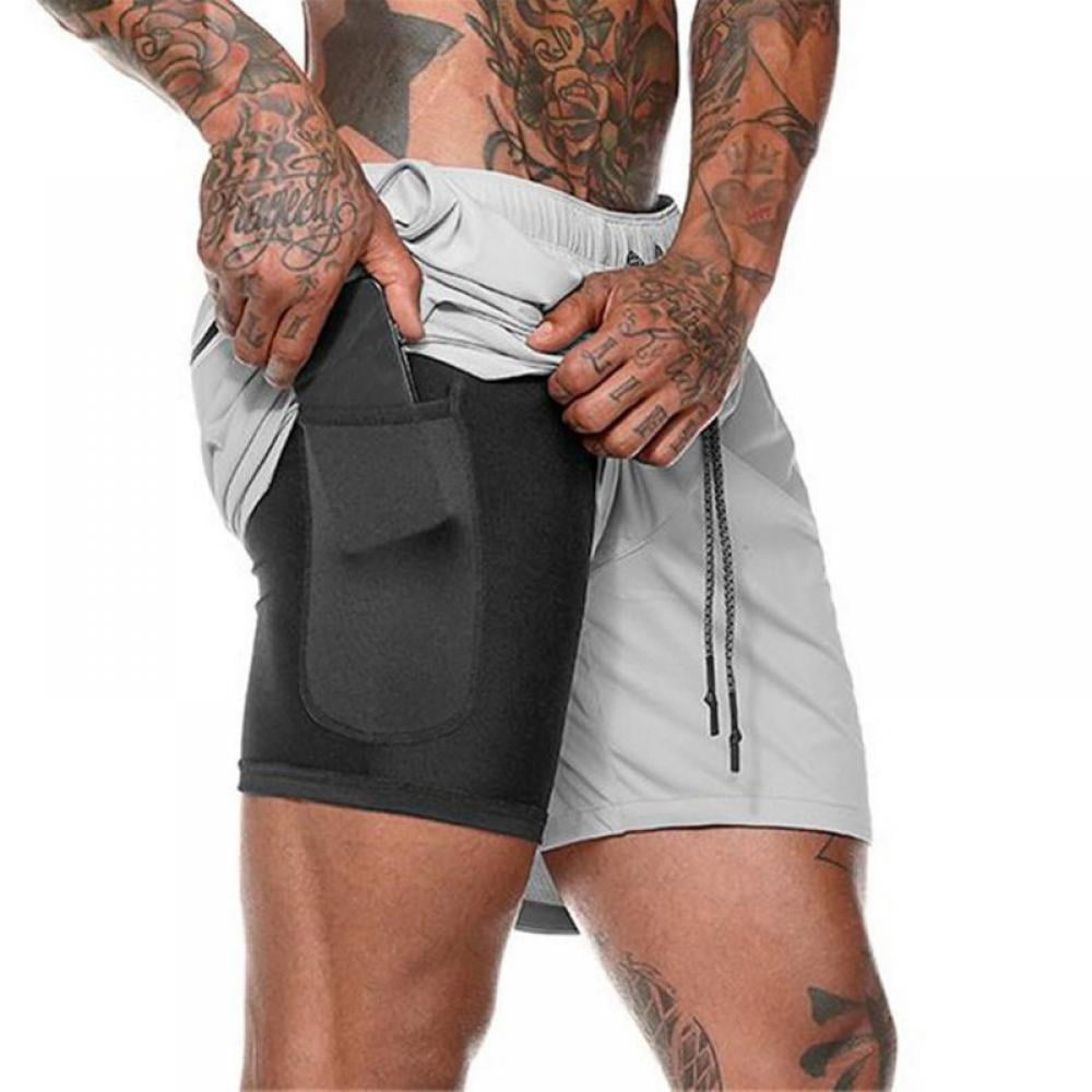 Details about   Shorts for men summer running sports jogging fitness quick dry gym 