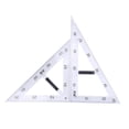 thumbnail image 2 of Abbracc Math Geometry Ruler Teaching Supplies Learning Tool Schooling Stationery for Office Drafting Home Engineering Students 2pcs Ruler, 2 of 9