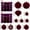 Burgundy, variant on 48Pcs 3.14Inch Large Christmas Ball Ornaments Vintage Christmas Plastic Ball Ornaments Flocked Tree Hanging Decoration for Xmas Party Wedding Home Decorations, White