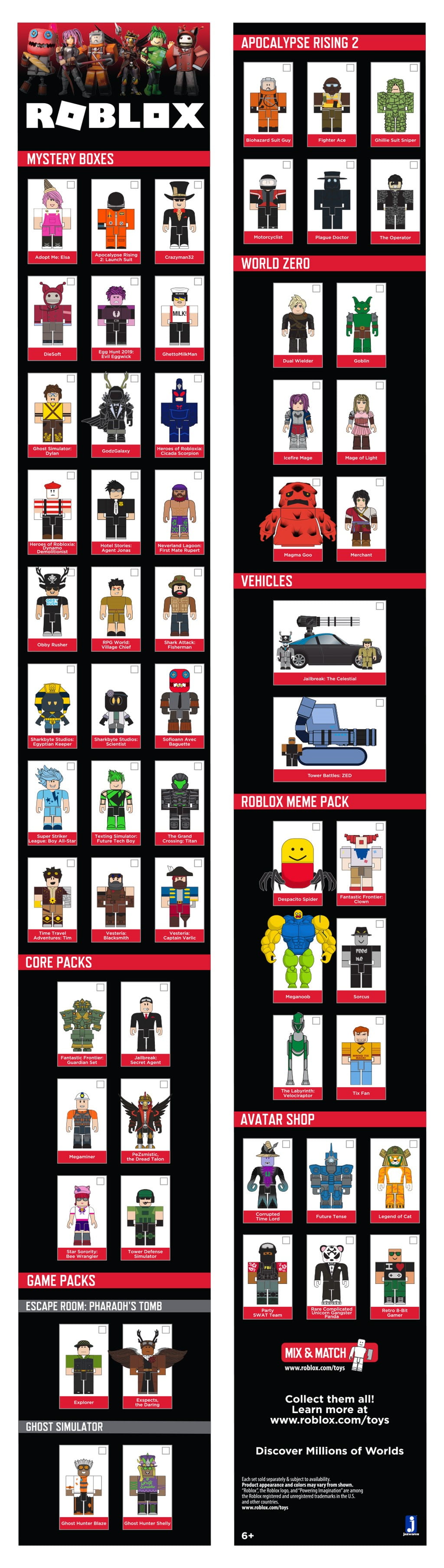  Roblox Avatar Shop Series Collection - Candy Avatar Figure Pack  [Includes Exclusive Virtual Item] : Toys & Games