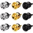 thumbnail image 1 of 9 Pieces Electric Acoustic Guitar Bass Ukulele Strap Buttons Classical Bass End Pin Locks with Mounting Screws String Instrument Locking Pegs, 1 of 7