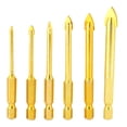 thumbnail image 3 of Hex Shank Drill Bits, High Speed Steel Triangular Drill Bits, Hex Shank For Ceramic Tiles Glass, 3 of 8