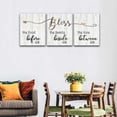 thumbnail image 3 of Bless the Food Before Us Sign,Canvas Prints Dining Room for kitchen Wall Art Decoration Signs,Rustic Farmhouse Home Living Room for Bedroom Wall Decor, 3 of 6